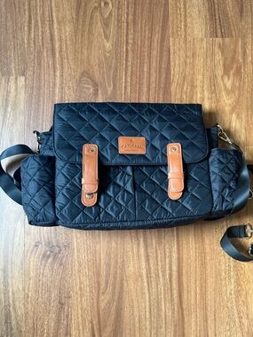 Quilted Diaper Bag Stroller Bag with Stroller Clips